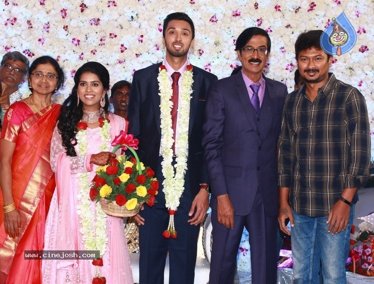 Actor Mano Bala Son Harish-Priya Wedding Reception - 55 / 57 photos