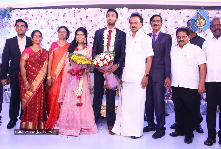 Actor Mano Bala Son Harish-Priya Wedding Reception - 57 / 57 photos