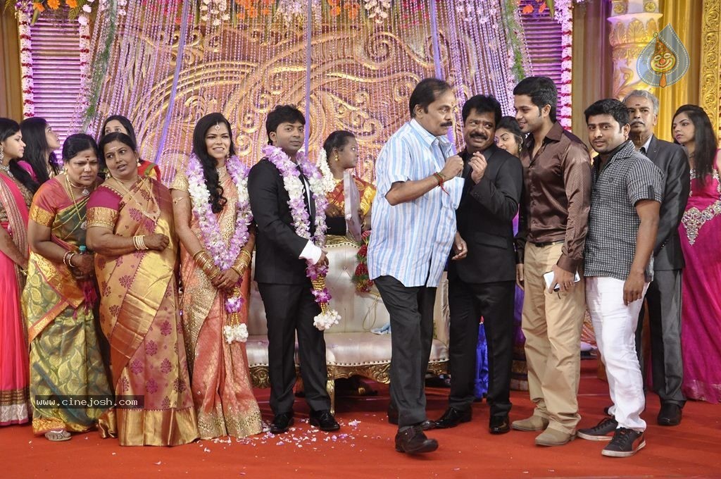 Actor Pandiarajan Son Wedding Reception - 33 / 102 photos