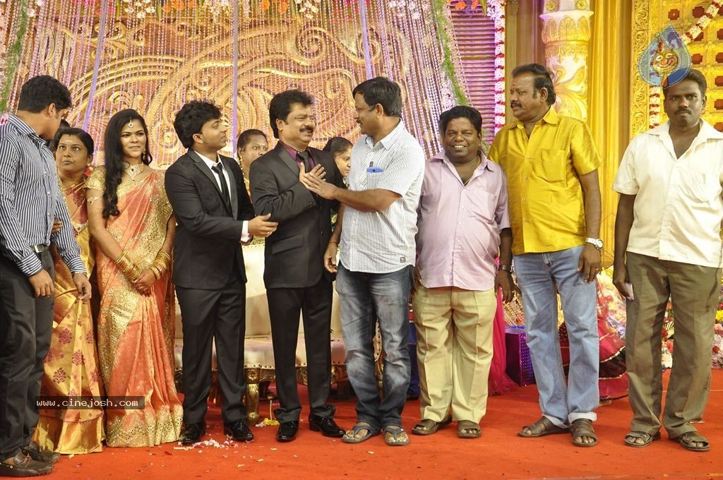 Actor Pandiarajan Son Wedding Reception - 38 / 102 photos