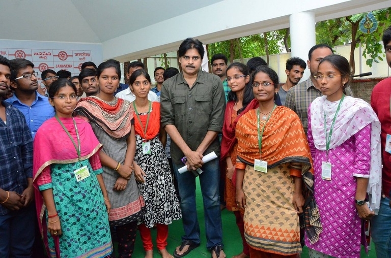 AGRI BSC Students Meets Pawan Kalyan - 3 / 21 photos