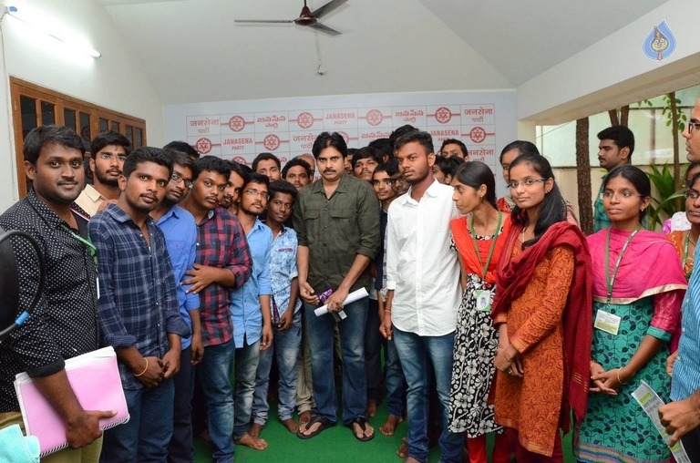 AGRI BSC Students Meets Pawan Kalyan - 19 / 21 photos