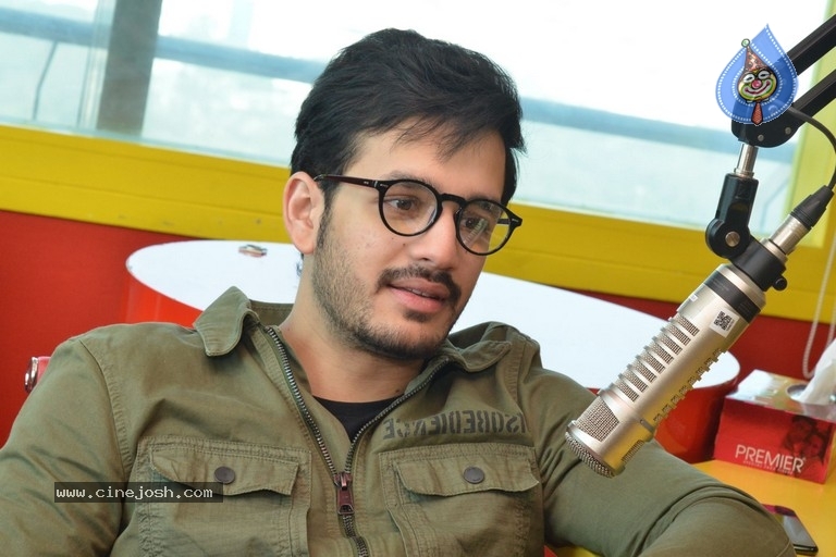 Akhil Akkineni at Radio Mirchi - 8 / 17 photos