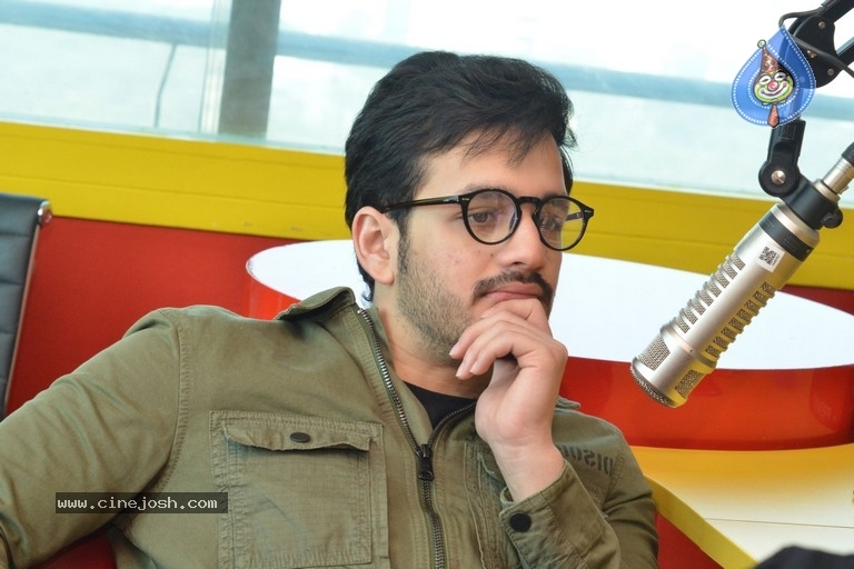 Akhil Akkineni at Radio Mirchi - 12 / 17 photos