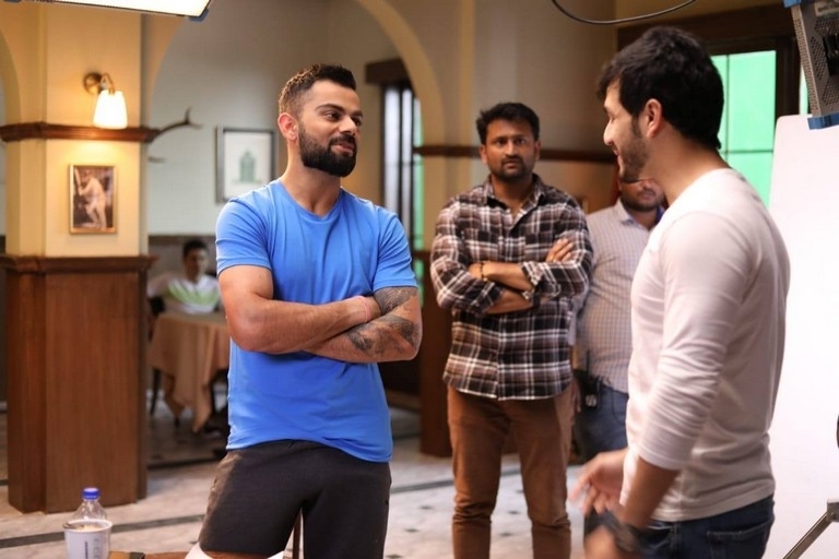 Akhil Meets Virat Kohli In Annapurna Studios - 1 / 6 photos