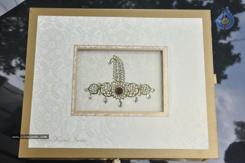 Allu Arjun Marriage Invitation Card - 6 / 6 photos