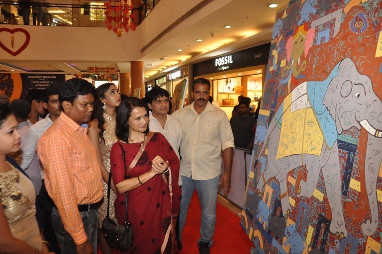 Amala at Artpoetic Exhibition Inorbit Galleria - 8 / 38 photos