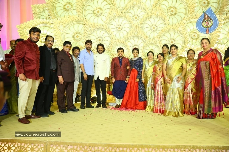 Ambica Krishna Grandson Wedding Reception Photos - 28 / 30 photos