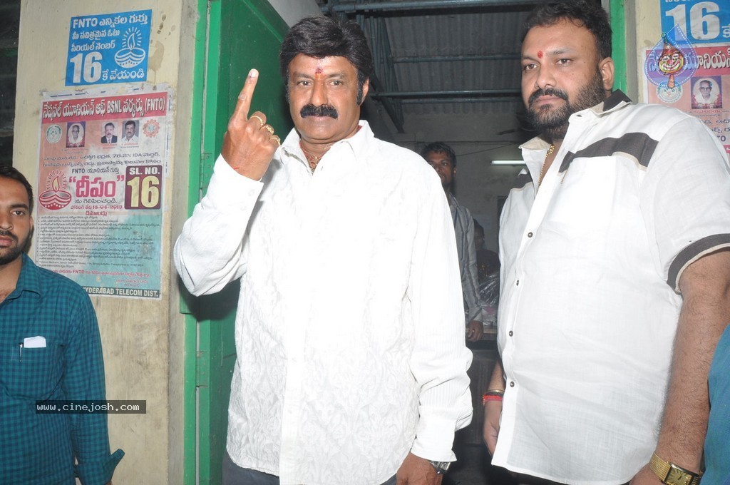 Balakrishna and Family Cast Their Votes - 9 / 75 photos