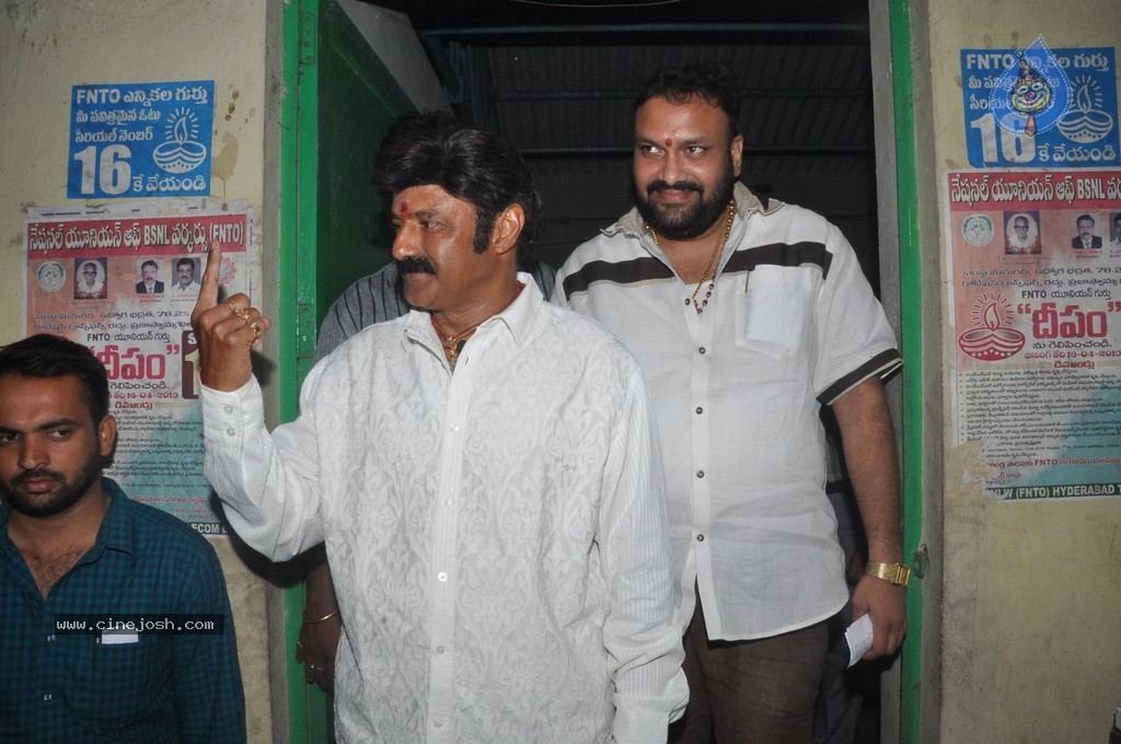 Balakrishna and Family Cast Their Votes - 12 / 75 photos