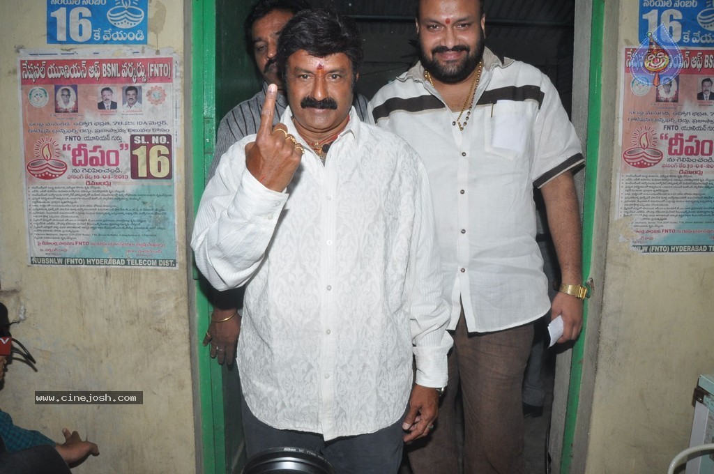 Balakrishna and Family Cast Their Votes - 13 / 75 photos