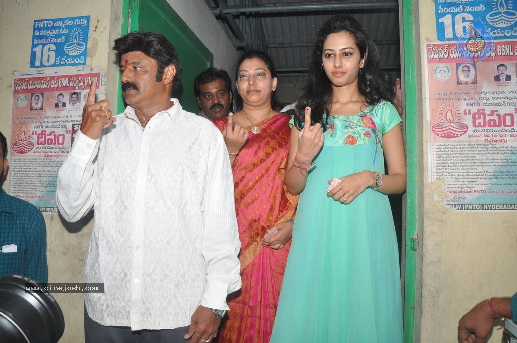Balakrishna and Family Cast Their Votes - 19 / 75 photos
