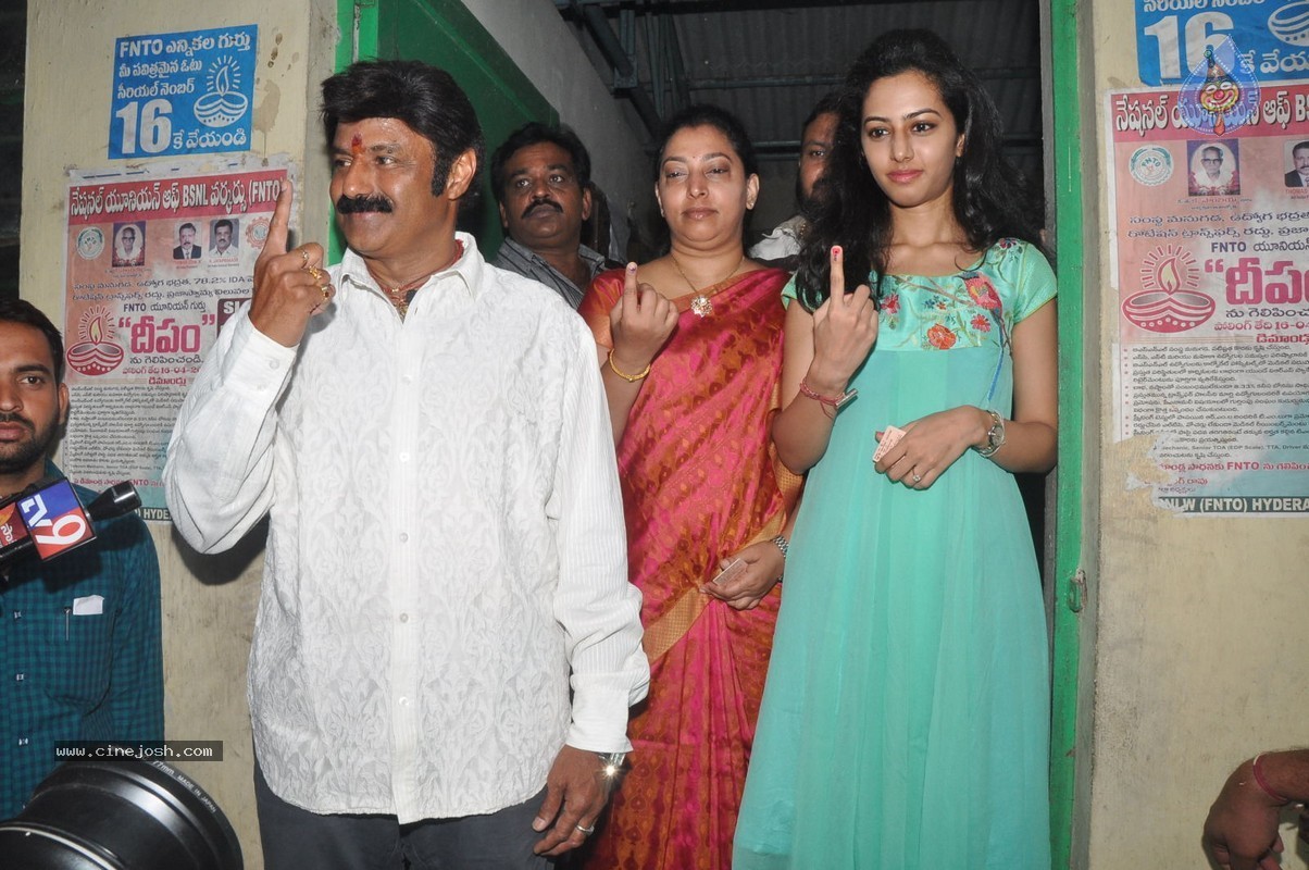 Balakrishna and Family Cast Their Votes - 22 / 75 photos