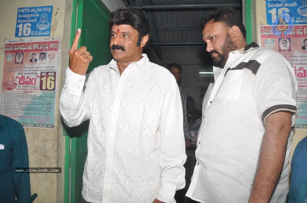 Balakrishna and Family Cast Their Votes - 25 / 75 photos