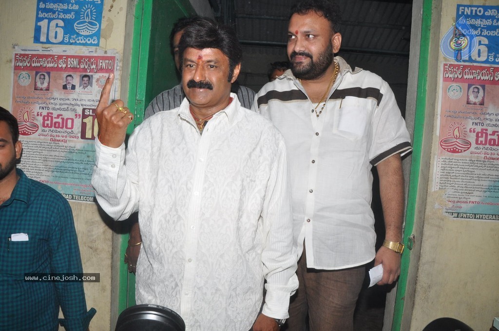 Balakrishna and Family Cast Their Votes - 34 / 75 photos