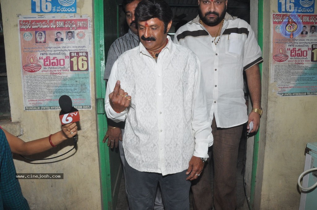 Balakrishna and Family Cast Their Votes - 67 / 75 photos