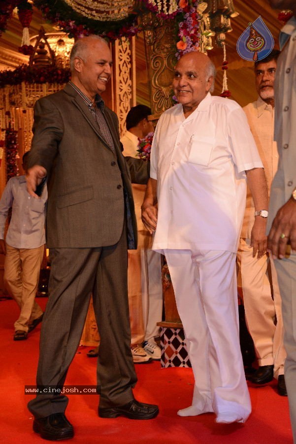 Politicians and Tollywood Stars at Balakrishna Daughter Wedding - 22 / 48 photos
