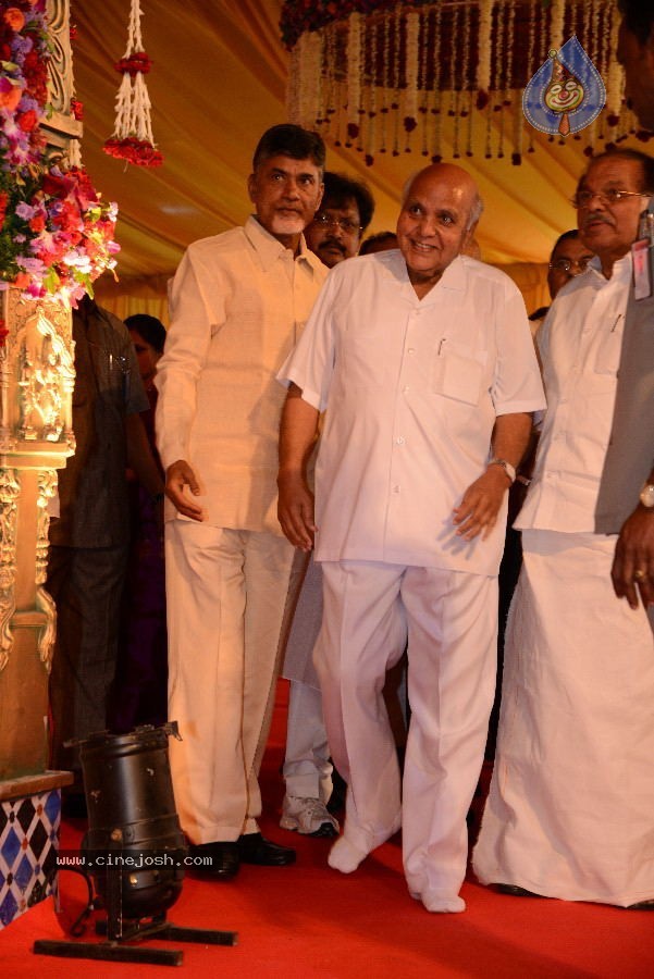 Politicians and Tollywood Stars at Balakrishna Daughter Wedding - 44 / 48 photos