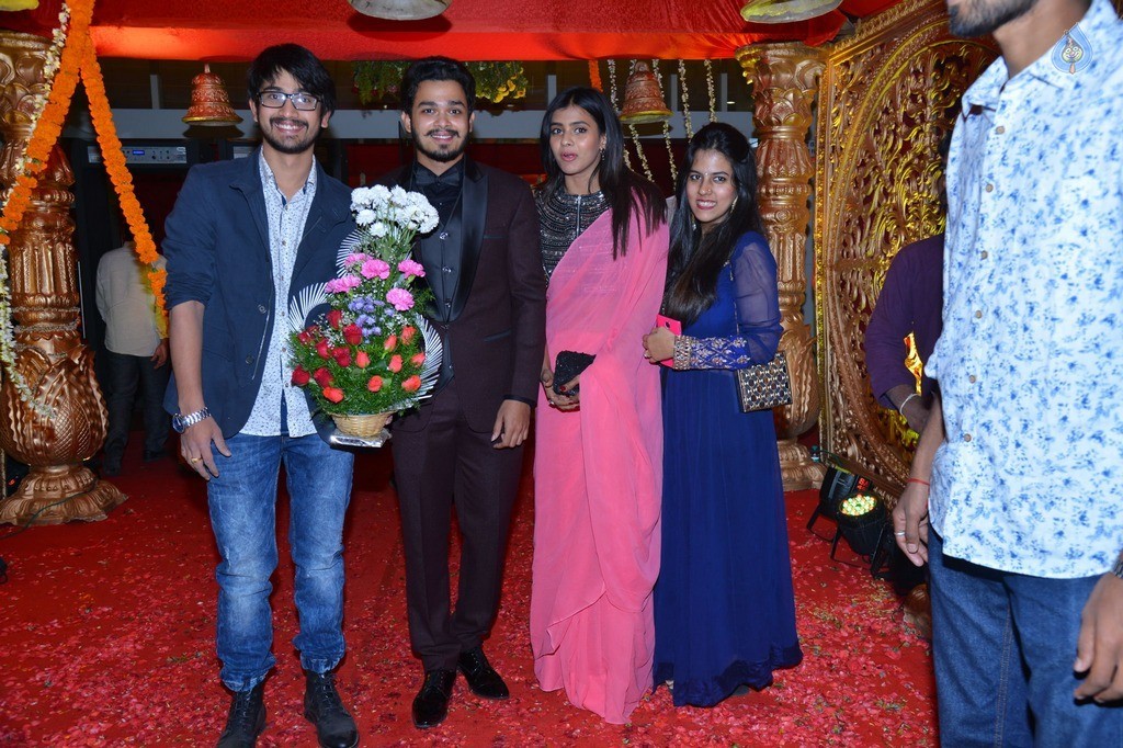 Bhuvan Sagar and Sindhusha Wedding Reception Photos - 100 / 124 photos
