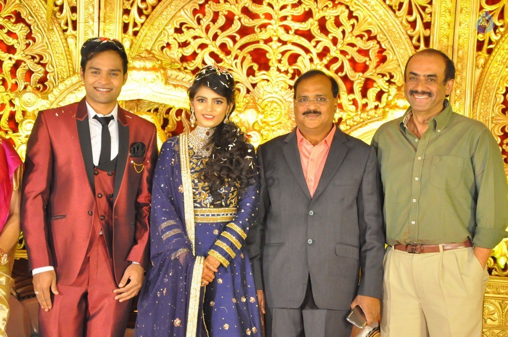 Bhuvan Sagar and Sindhusha Wedding Reception Photos - 118 / 124 photos