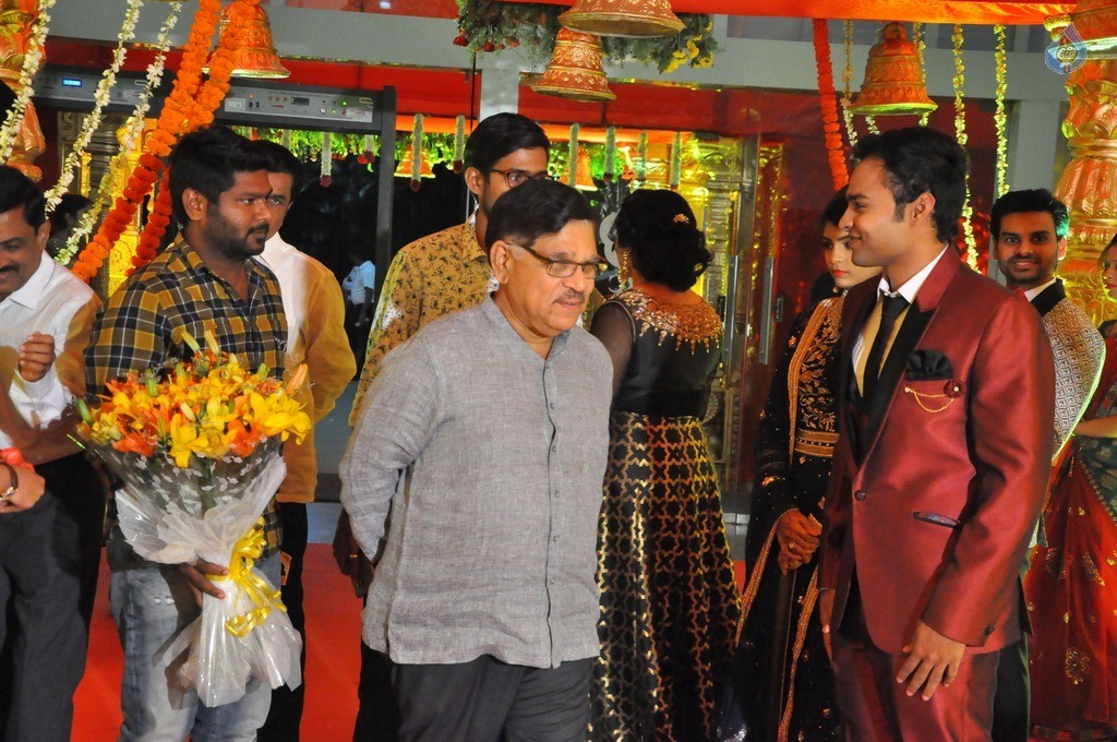 Bhuvan Sagar and Sindhusha Wedding Reception Photos - 120 / 124 photos