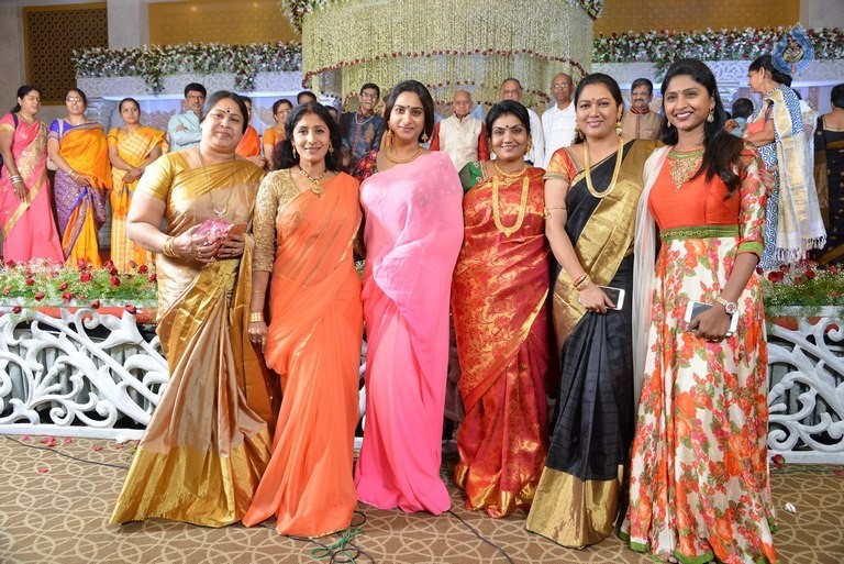 Celebrities at Delhi Rajeswari Son Wedding Reception - 47 / 94 photos