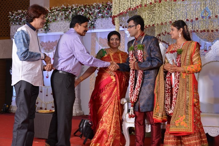 Celebrities at Delhi Rajeswari Son Wedding Reception - 58 / 94 photos