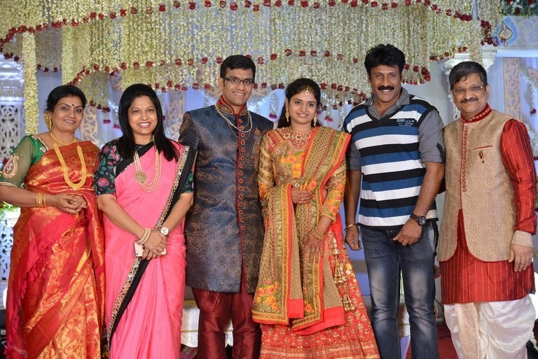 Celebrities at Delhi Rajeswari Son Wedding Reception - 59 / 94 photos