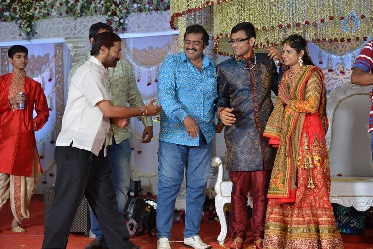 Celebrities at Delhi Rajeswari Son Wedding Reception - 74 / 94 photos