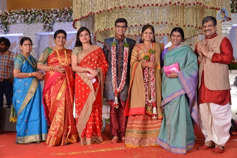 Celebrities at Delhi Rajeswari Son Wedding Reception - 77 / 94 photos
