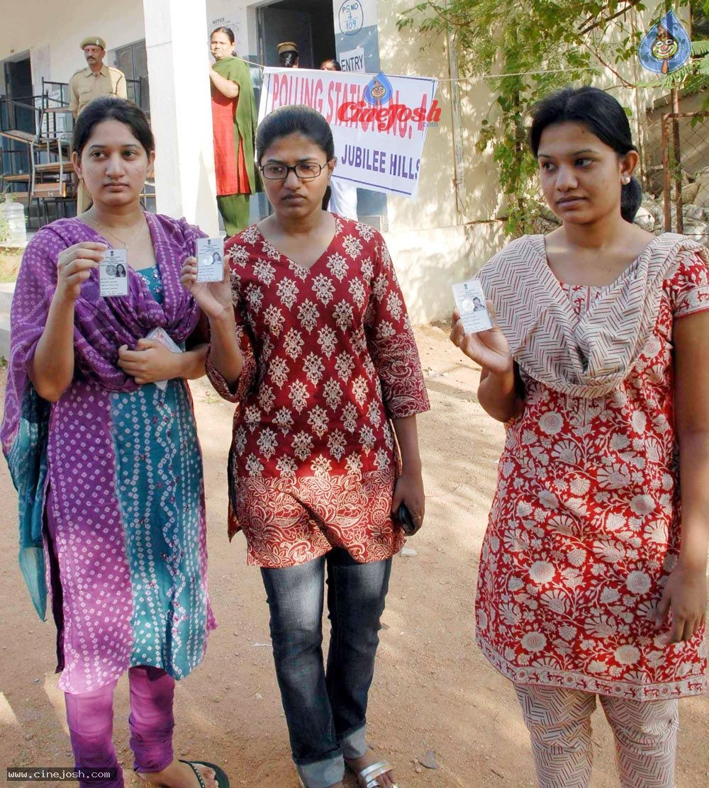 Celebrities At GHMC Elections 2009 - 8 / 17 photos