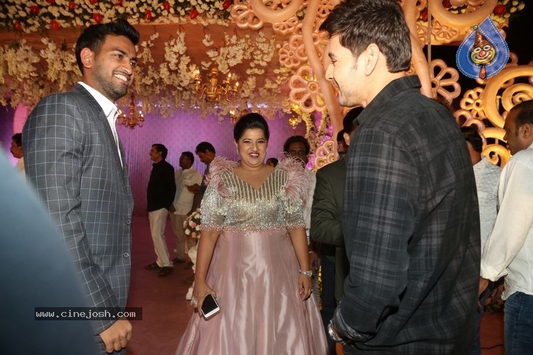 Celebrities at Harshit Reddy Wedding Reception - 35 / 65 photos