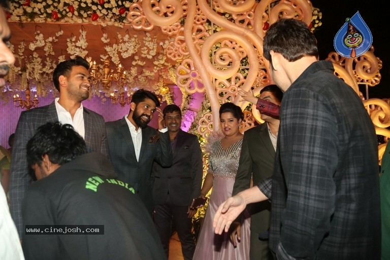 Celebrities at Harshit Reddy Wedding Reception - 39 / 65 photos