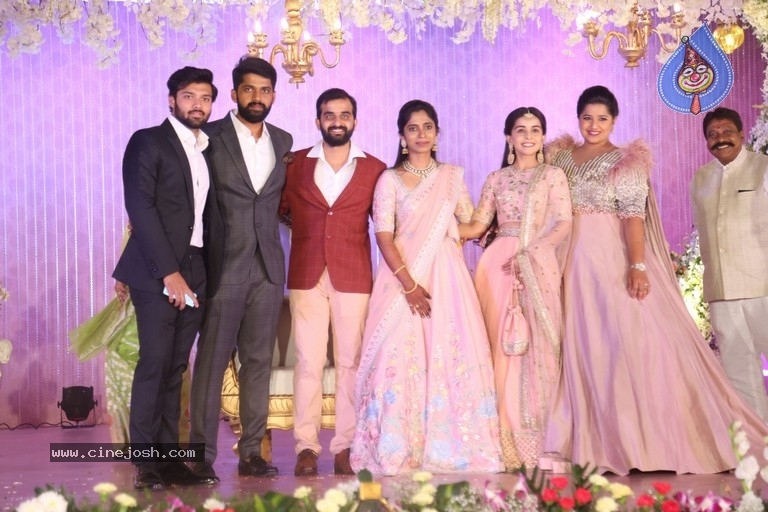 Celebrities at Harshit Reddy Wedding Reception - 40 / 65 photos