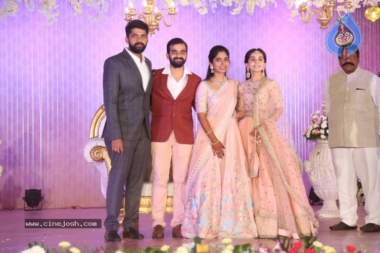 Celebrities at Harshit Reddy Wedding Reception - 48 / 65 photos