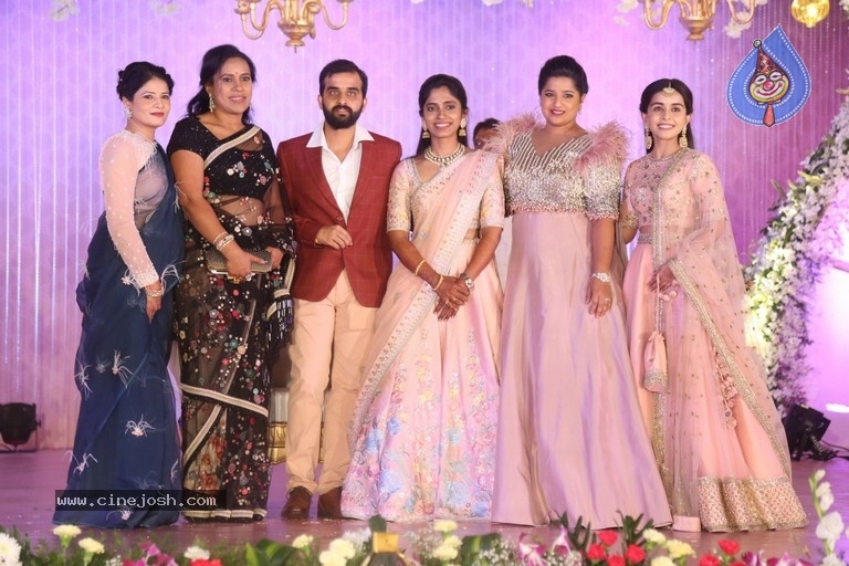 Celebrities at Harshit Reddy Wedding Reception - 59 / 65 photos