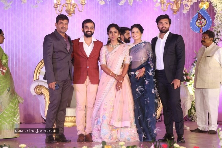 Celebrities at Harshit Reddy Wedding Reception - 60 / 65 photos