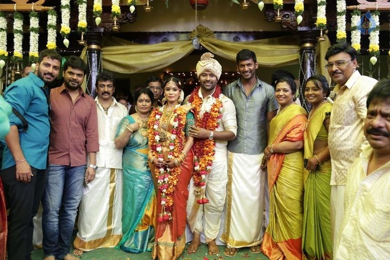Celebrities at Shanthnu and Keerthi Wedding - 76 / 93 photos