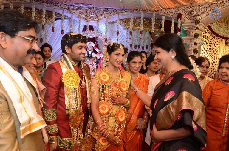 Celebrities at Sri Divya and Sai Nikhilesh Wedding 2 - 82 / 84 photos