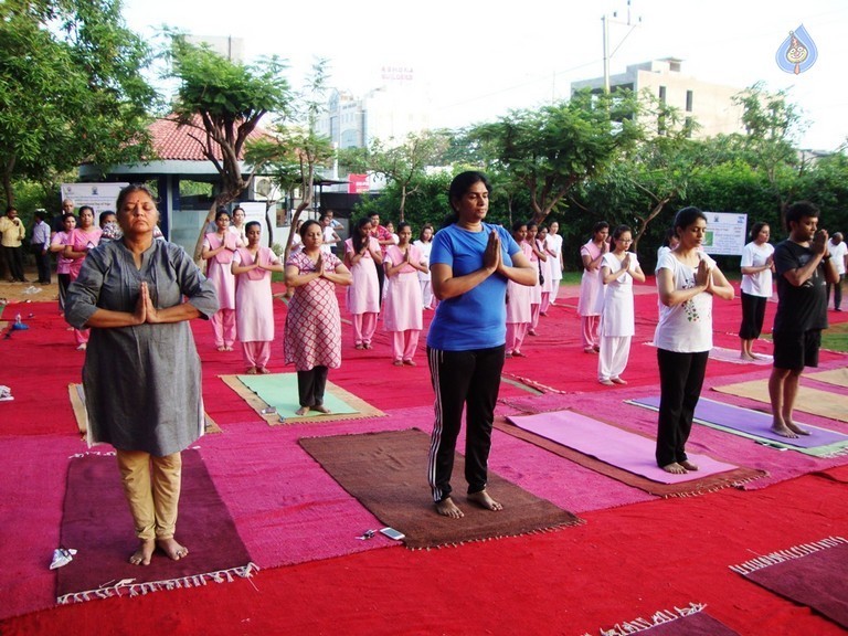 Celebrities at Yoga Day Celebrations - 20 / 23 photos