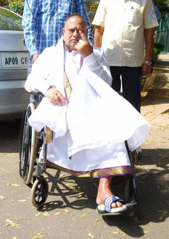 Celebrities Cast Their Votes in GHMC Elections 2 - 10 / 41 photos