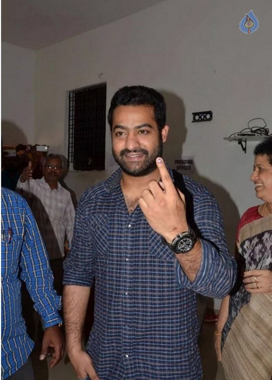 Celebrities Cast Their Votes in GHMC Elections 2 - 17 / 41 photos