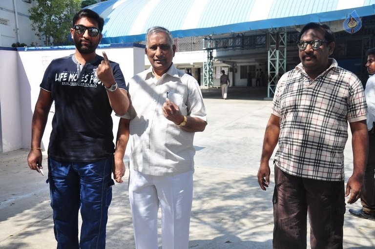 Celebrities Cast Their Votes in GHMC Elections 2 - 18 / 41 photos