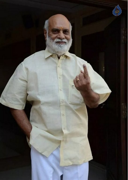 Celebrities Cast Their Votes in GHMC Elections 2 - 23 / 41 photos