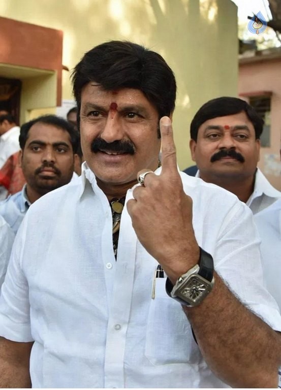 Celebrities Cast Their Votes in GHMC Elections 2 - 27 / 41 photos