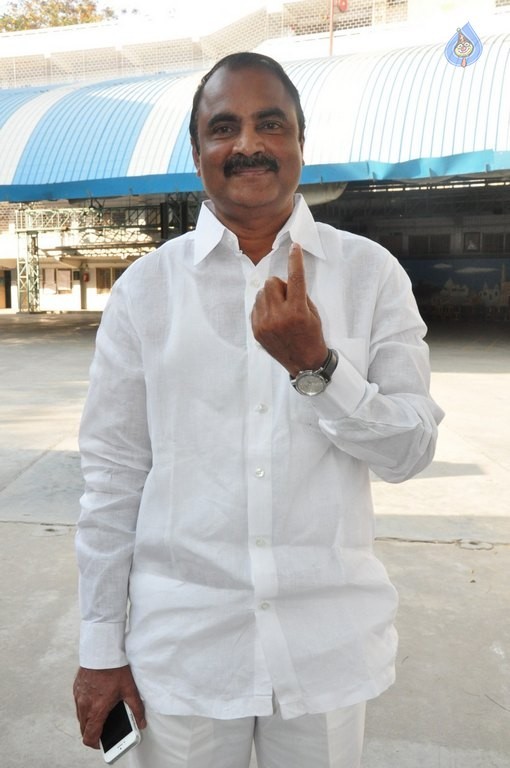 Celebrities Cast Their Votes in GHMC Elections 2 - 30 / 41 photos