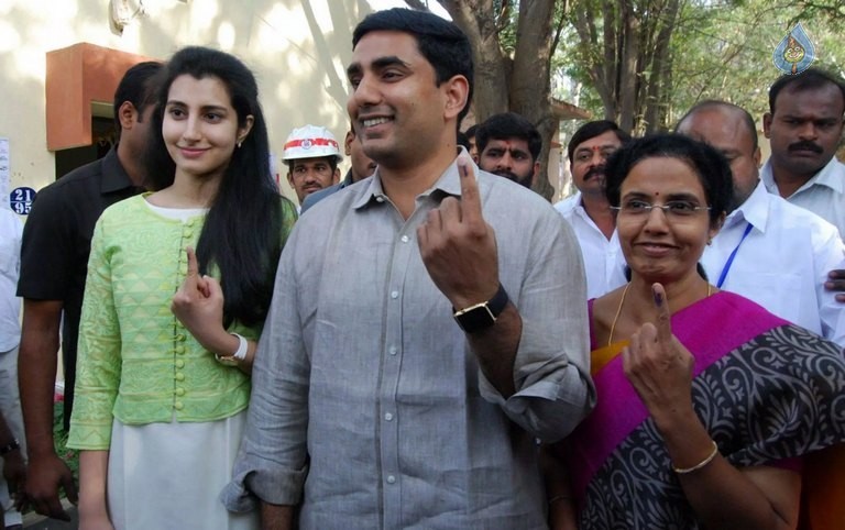 Celebrities Cast Their Votes in GHMC Elections 2 - 35 / 41 photos