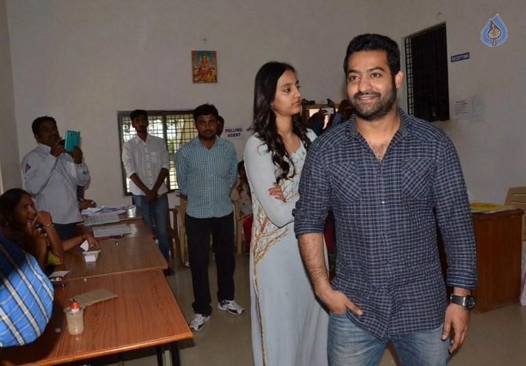Celebrities Cast Their Votes in GHMC Elections 2 - 40 / 41 photos