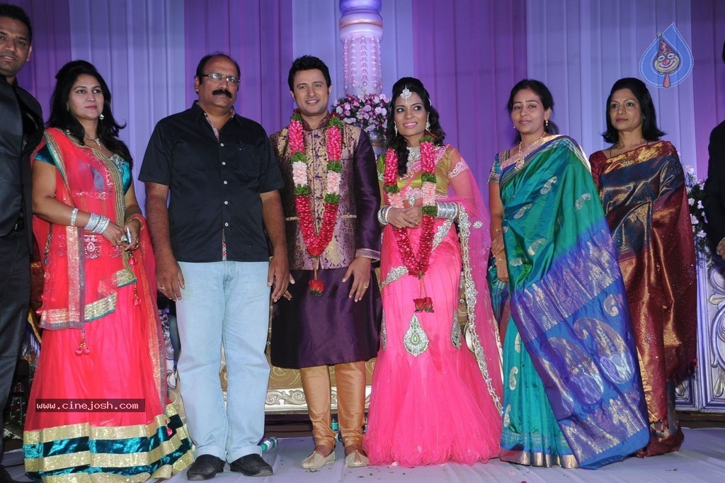 Celebs at Raja Wedding Reception - 19 / 148 photos