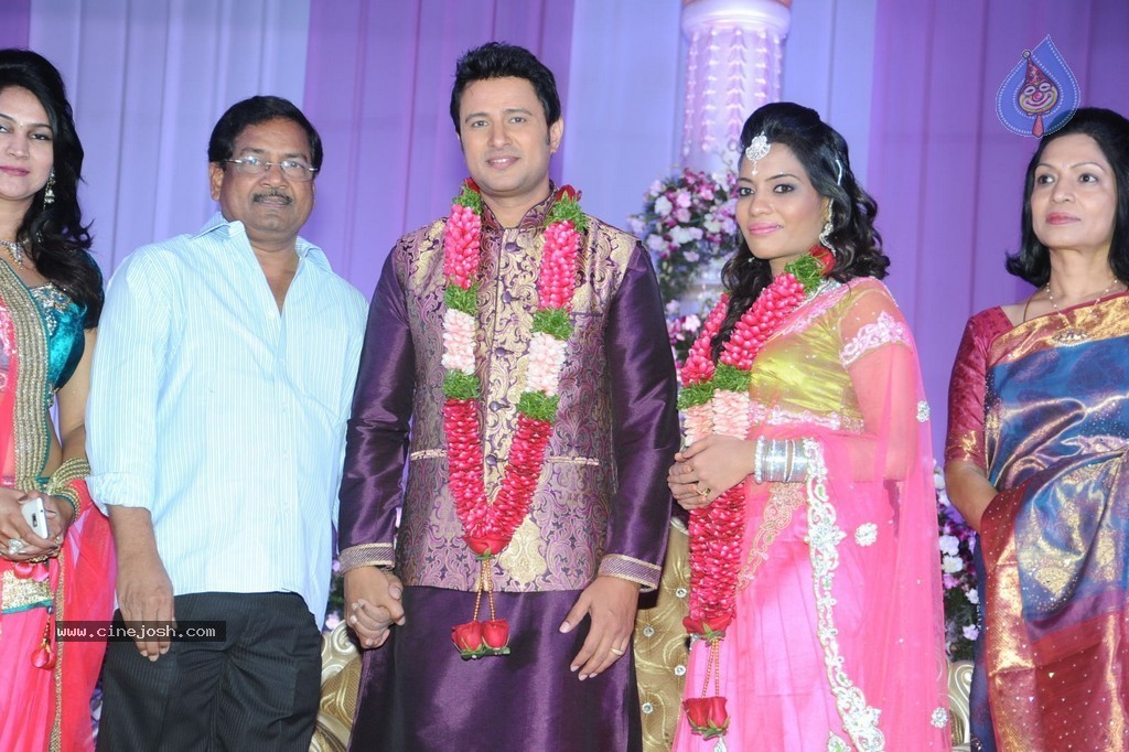 Celebs at Raja Wedding Reception - 25 / 148 photos